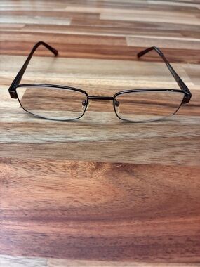 Zimco Sierra 542 Brown Full Rim Metal Rectangular Glasses Eyeglasses Frames
